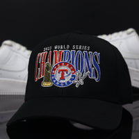 TX Rangers Champs Snapback Black