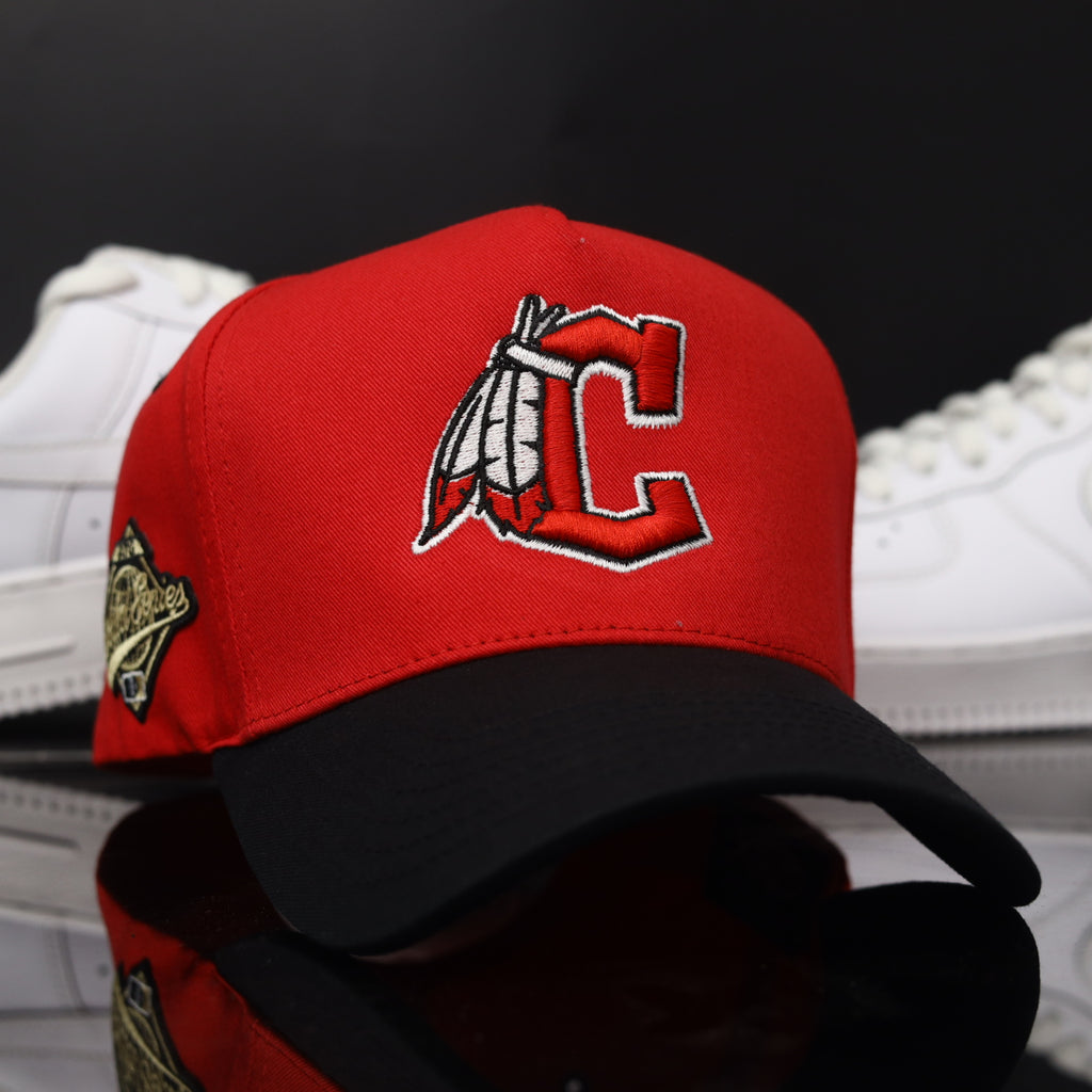 5 Panel Reimagined CLE Snapback Red Black
