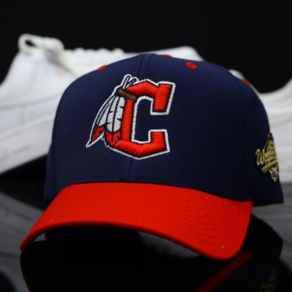ReImagined Indians Snapback Red Navy
