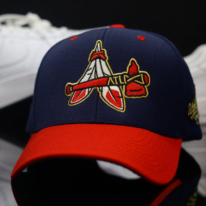 ATL Feathers Snapback Red & Navy