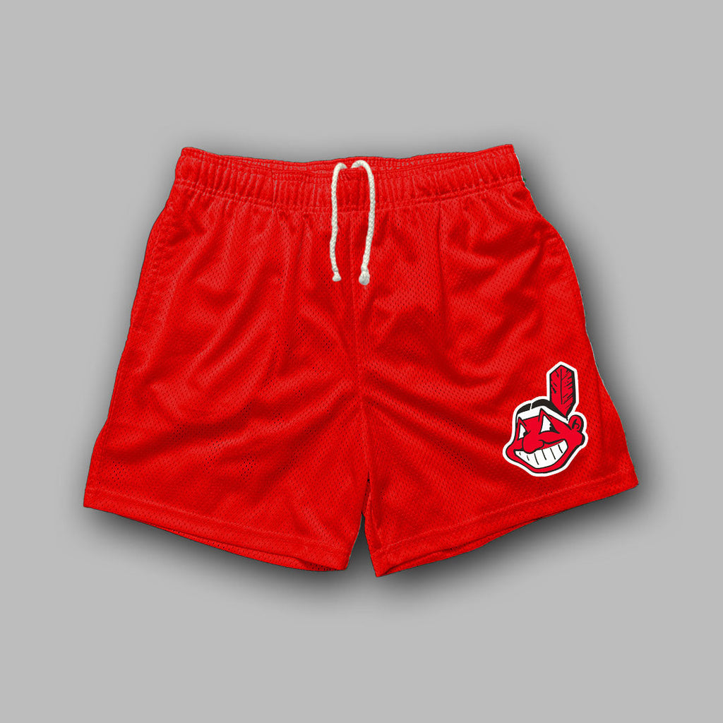 Indians Just Logo Shorts Red