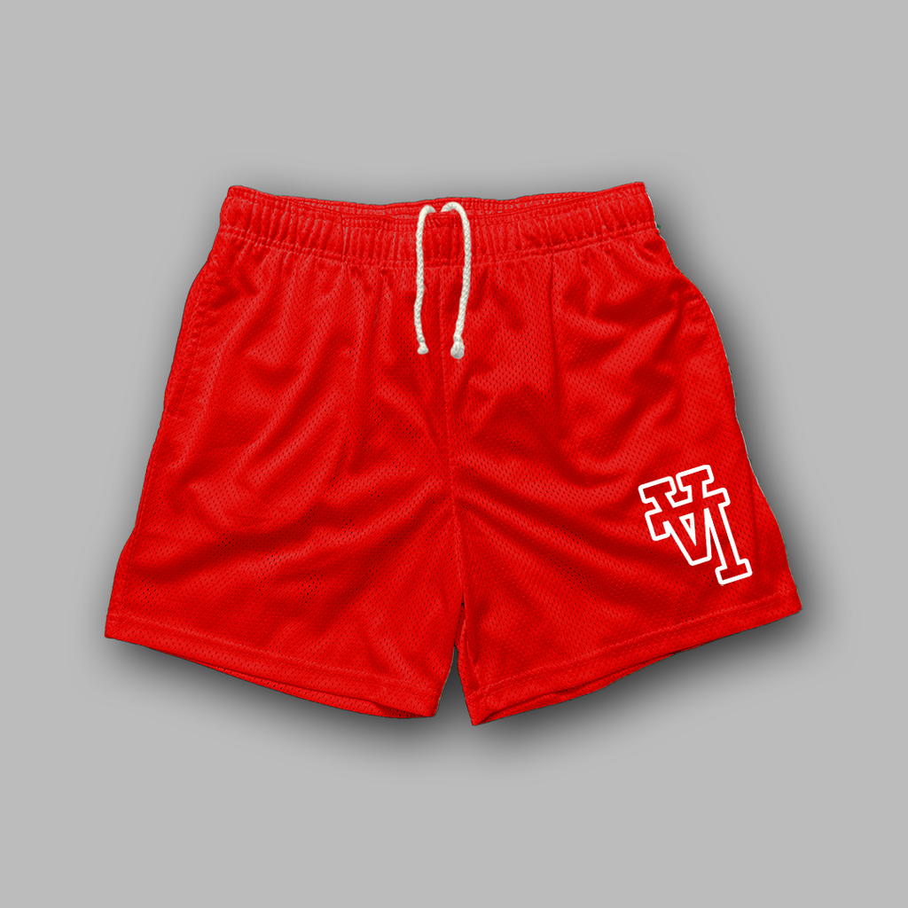 LA Just Logo Shorts Red